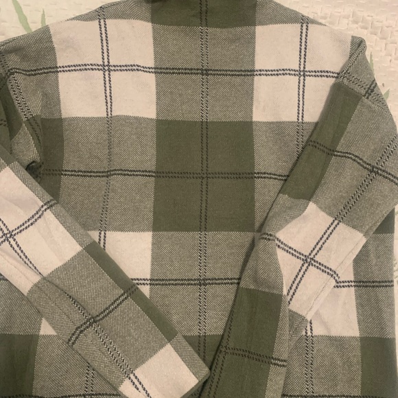 Windowpane Green Mockneck Sweater - Picture 3 of 3